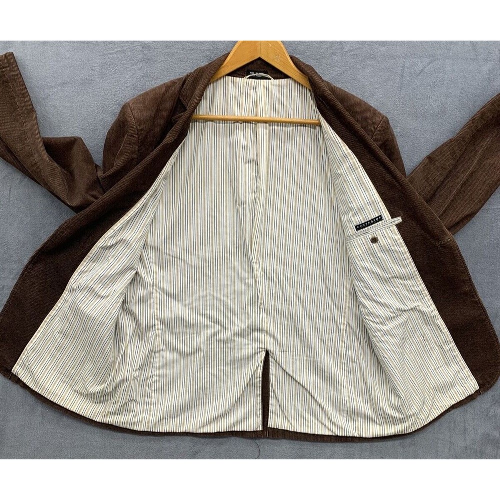 Consensus Sportswear Blazer Mens Size X-Large Brown Corduroy Two Button Notch